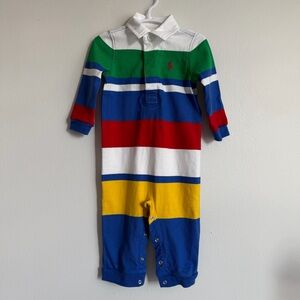 Polo Ralph Lauren Cotton Romper/BabyGrow Size 9 Months